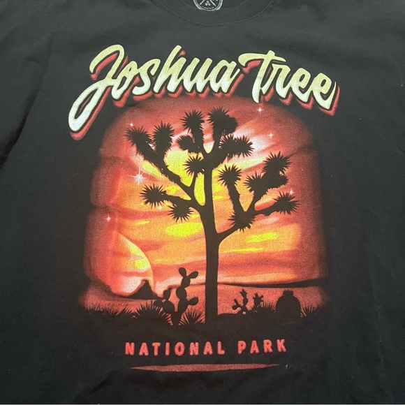 Joshua Tree National Park Black Graphic T-Shirt Size 2XL travel wanderlust summe - Picture 3 of 6